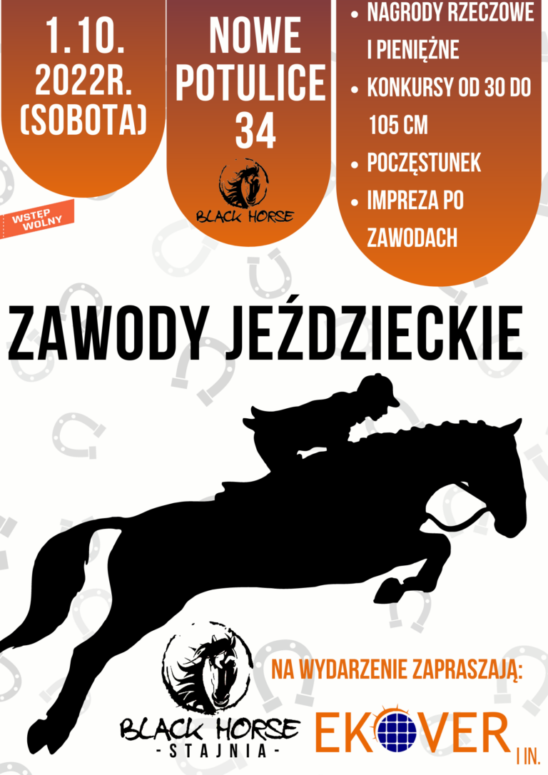 Zawody jeździeckie – zostaliśmy partnerem Black Horse!