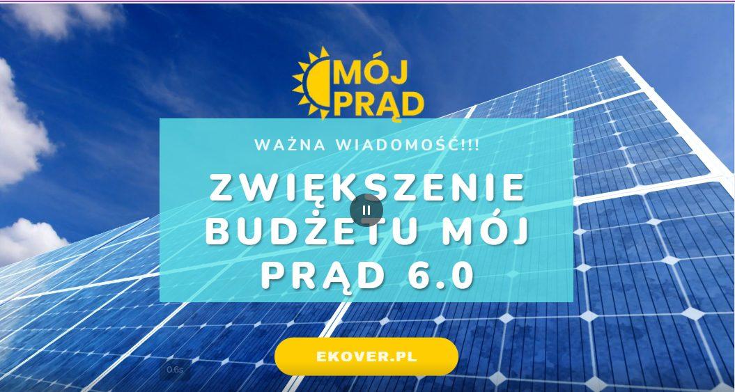 Mój Prąd 6.0 zwiększenie budżetu